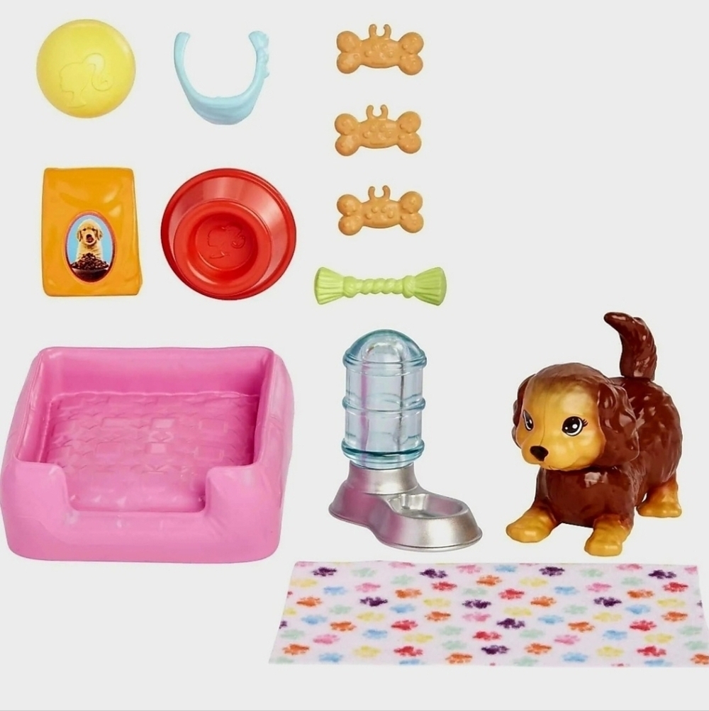 New Mattel Barbie Pets & Accessories Interactive Wagging & Nodding Puppy Dog Toy